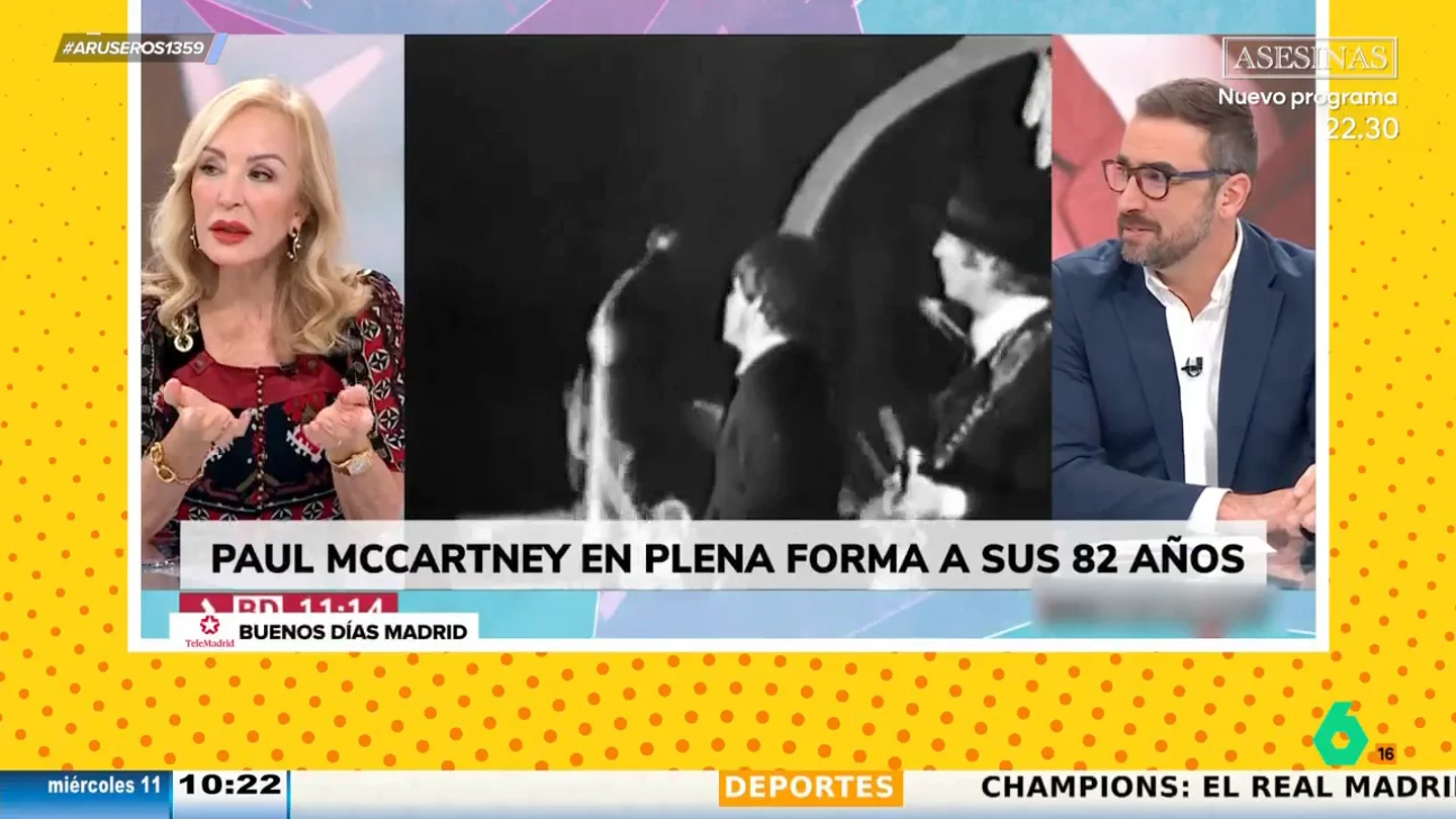 Carmen Lomana, tras ver a Paul Mccartney en Madrid: "Sigue teniendo la misma cara, parece una viejita" Carmen Lomana, tras ver a Paul Mccartney en Madrid: "Sigue teniendo la misma cara, parece una viejita"
