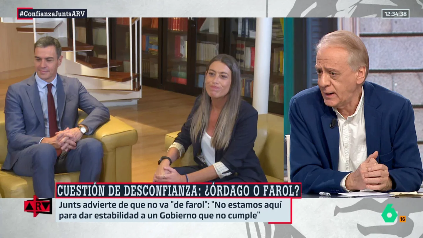Ignacio Cembrero, sobre Junts: "Presiona mucho, pero no va a ahogar al Gobierno" Ignacio Cembrero, sobre Junts: "Presiona mucho, pero no va a ahogar al Gobierno"