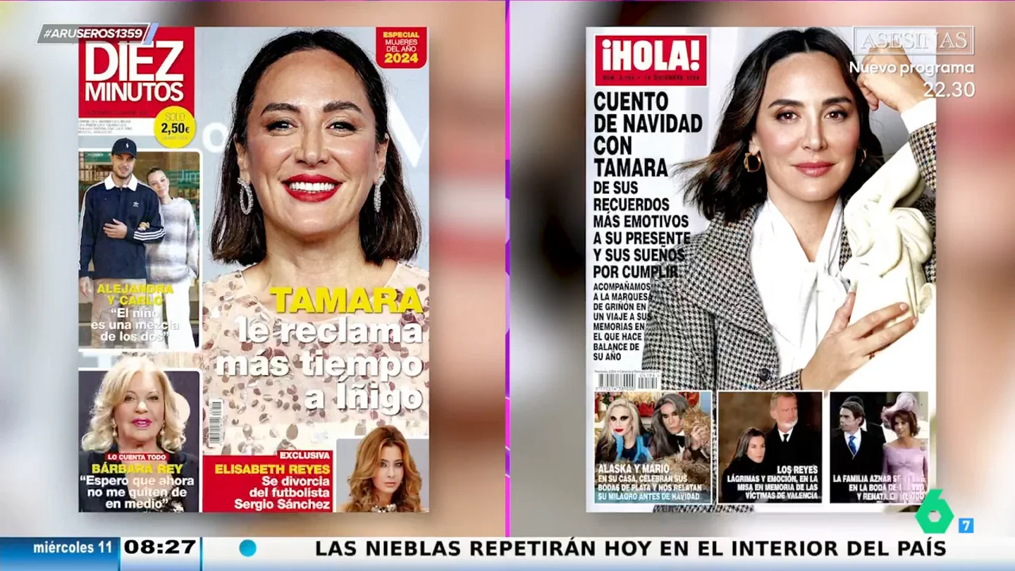 Alfonso Arús alucina al ver el cambio de Tamara Falcó en dos revistas: "Nadie diría que es la misma" Alfonso Arús alucina al ver el cambio de Tamara Falcó en dos revistas: "Nadie diría que es la misma"