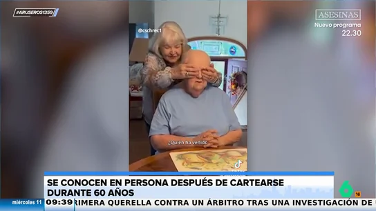 La emotiva reacción de dos ancianos después de 60 años hablando por carta: "¡Adivina quién ha venido a verte!" La emotiva reacción de dos ancianos después de 60 años hablando por carta: "¡Adivina quién ha venido a verte!"