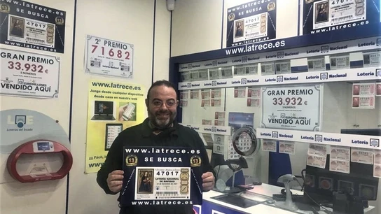 Jesús Ibáñez, responsable de la administración de lotería 13 'La trece' de Almería. Jesús Ibáñez, responsable de la administración de lotería 13 'La trece' de Almería.