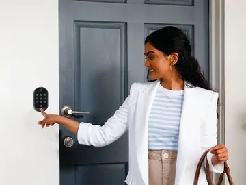 El teclado de una cerradura inteligente El teclado de una cerradura inteligente