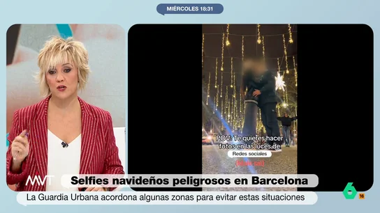 Cristina Pardo reacciona a la moda de los peligrosos selfies navideños Cristina Pardo tira de ironía en este vídeo donde analiza la casi ya tradición de Navidad de jugarse el tipo en el paseo de Gracia de Barcelona y apurar al máximo el semáforo para conseguir un selfie con la iluminación navideña.