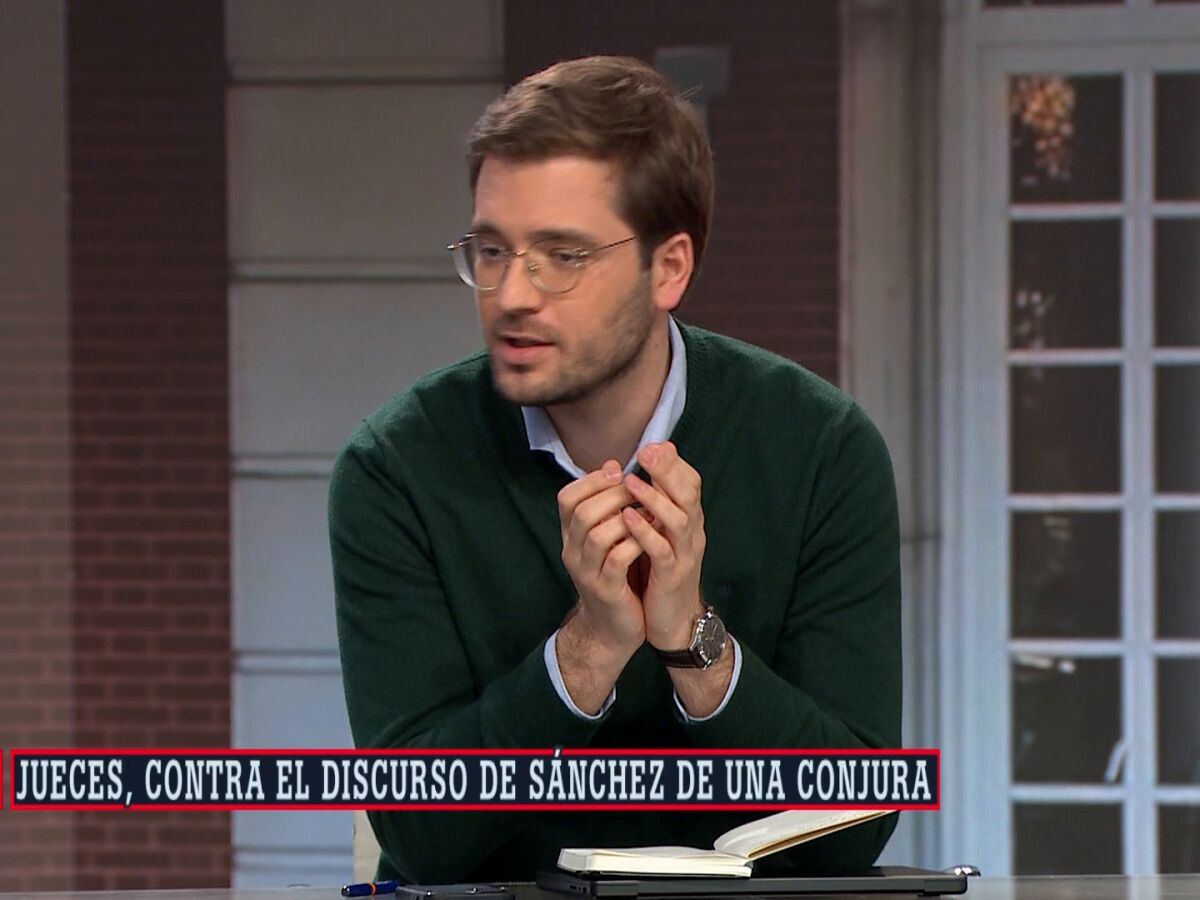 Alán Barroso, tras las palabras de Sánchez sobre los jueces: "Para  desgastar no hace falta que un juez prevarique, basta con admitir a trámite  recortes de prensa"