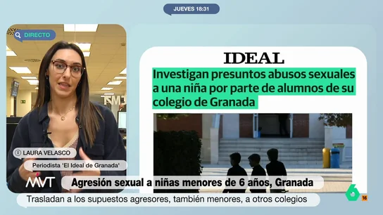 Una periodista asegura que los dos casos de abusos de menores en un colegio de Granada se produjeron "al mismo tiempo" Una periodista asegura que los dos casos de abusos de menores en un colegio de Granada se produjeron "al mismo tiempo"