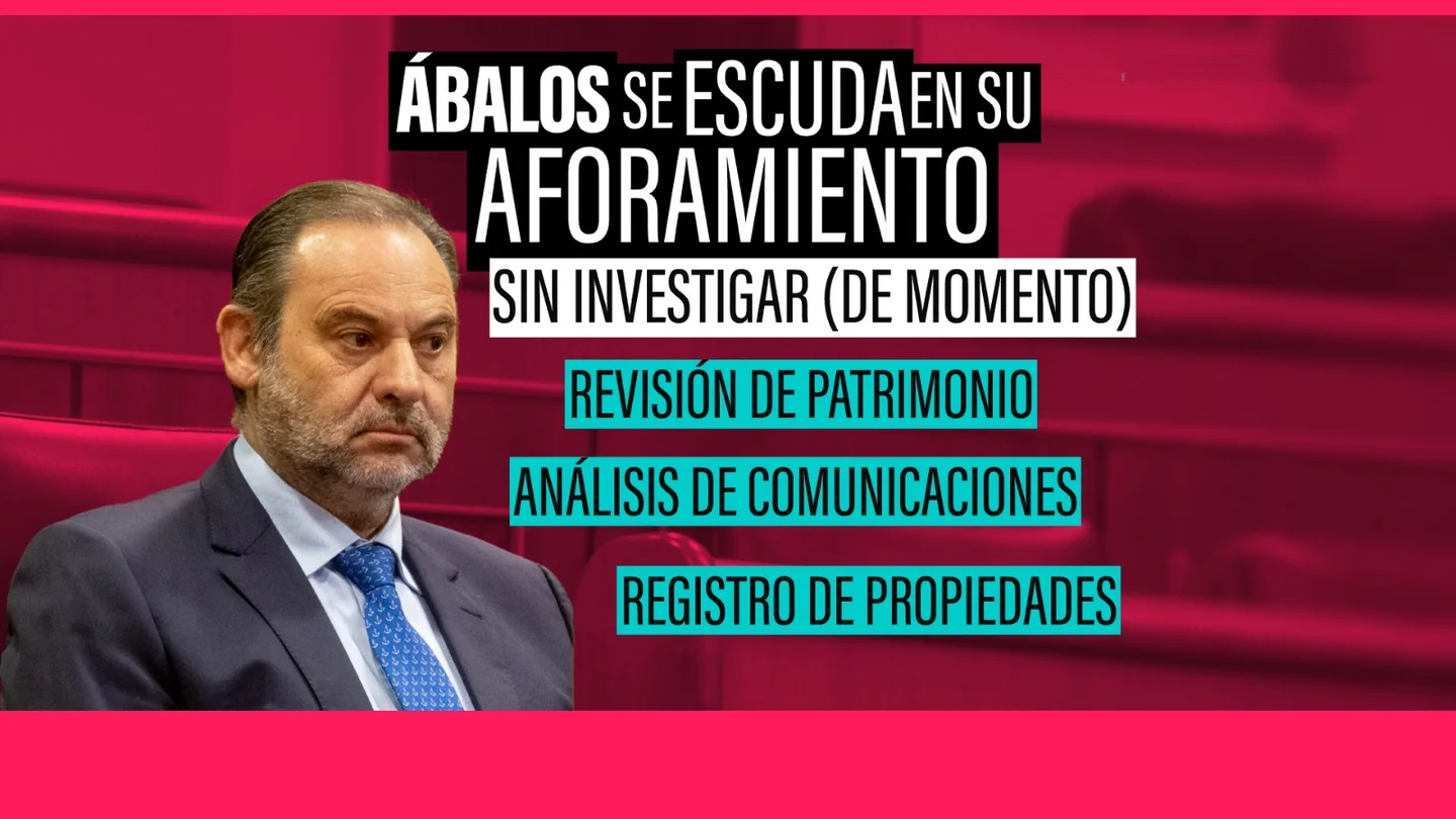 Ábalos se escuda en su aforamiento Ábalos se escuda en su aforamiento