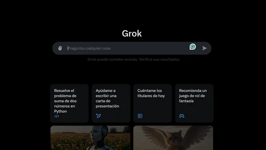 Imagen de Grok en X. Imagen de Grok en X.