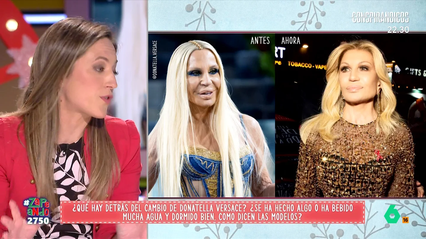 La dermatóloga Paloma Borregón analiza el cambio físico de Donatella Versace: "Ir muy recauchutado es poco elegante" La diseñadora ha reaparecido con un aspecto más rejuvenecido y saludable. Pero, ¿qué ha podido hacer para conseguirlo?