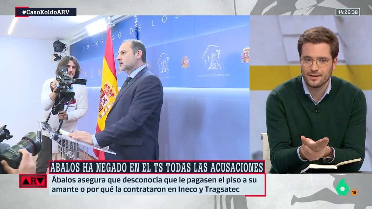La reflexión de Alán Barroso sobre las declaraciones de Ábalos: "A mí no me convence" La reflexión de Alán Barroso sobre las declaraciones de Ábalos: "A mí no me convence"