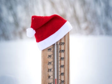 Term&oacute;metro de temperatura navide&ntilde;o
