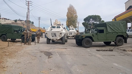 Efectivos de la Fuerza Interina de Naciones Unidas para Líbano (FINUL) en Jiam, sur de Líbano. Efectivos de la Fuerza Interina de Naciones Unidas para Líbano (FINUL) en Jiam, sur de Líbano.