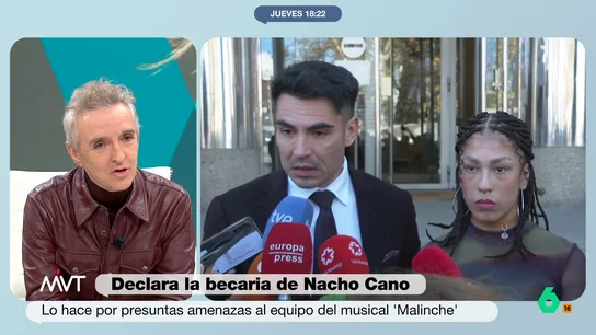 Ramoncín, sobre el abogado de la becaria de Nacho Cano: "Parece que esté esperando el pie para arrancarse" Leslie Ochoa, la becaria que denunció a Nacho Cano, salía hoy del juzgado y de nuevo comparecía cantando ante la prensa, ante los curiosos gestos de su abogado. La reacción y reflexión de Ramoncín sobre el momento, en este vídeo.