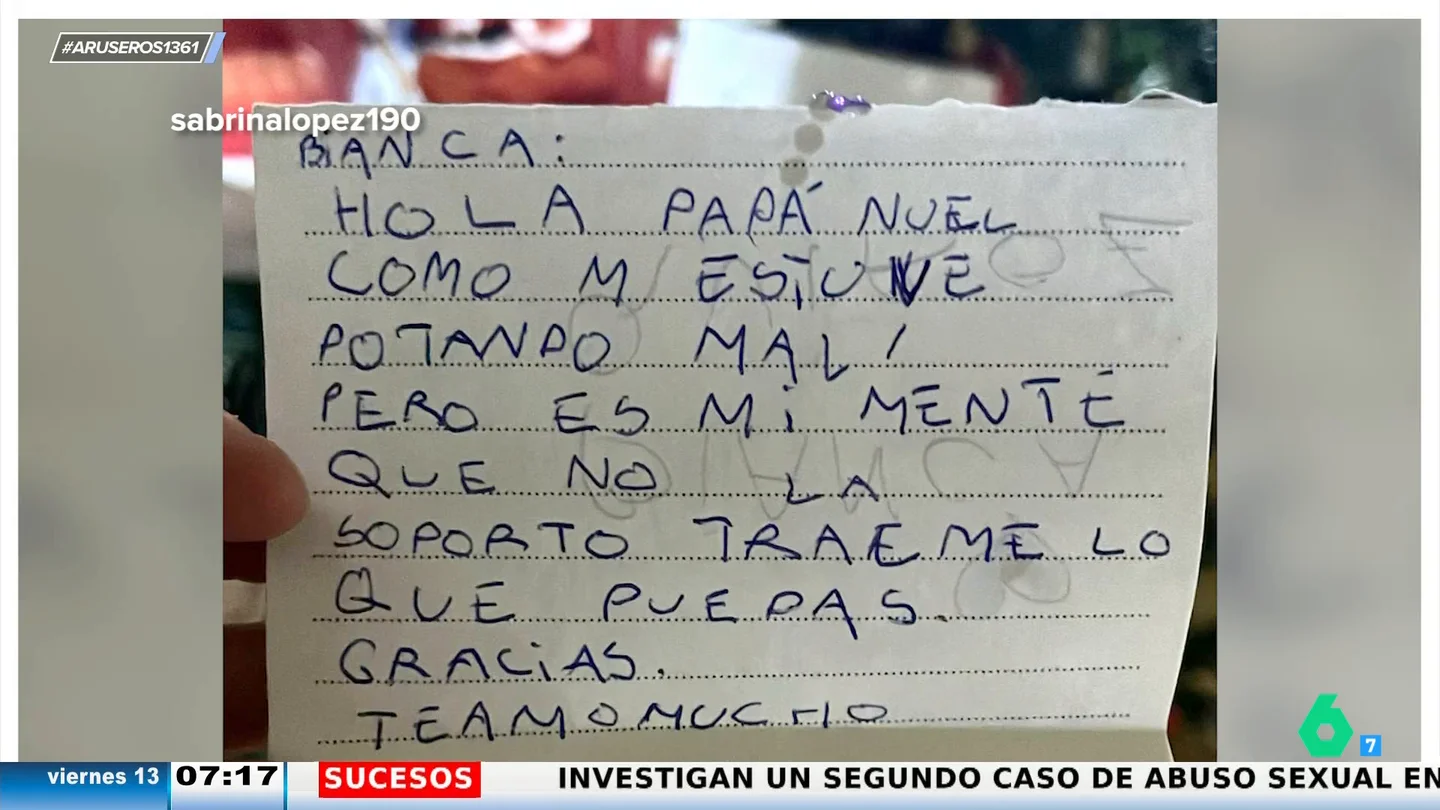 La divertida carta de una niña, que no se ha portado demasiado bien, a Papá Noel: "Tráeme lo que puedas" La divertida carta de una niña, que no se ha portado demasiado bien, a Papá Noel: "Tráeme lo que puedas"