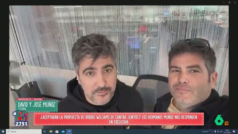 ¿Van a cantar los Estopa con Robbie Williams? Esto han respondido los hermanos Muñoz en Zapeando