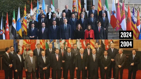 Foto de la Conferencia de Presidentes de 2004 y de 2024 Foto de la Conferencia de Presidentes de 2004 y de 2024