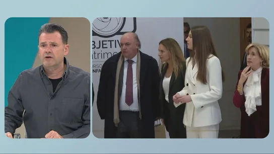 Iñaki López, sobre el primer acto en solitario de la infanta Sofía Iñaki López durante una de sus intervenciones en Más Vale Tarde