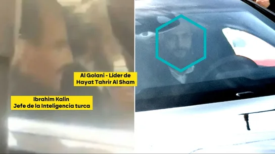 Que no dominen los kurdos: los intereses de Turquía en Siria Imagen en la que Al Golani, líder del HTS, recoge a Ibrahim Kalin, jefe de Inteligencia turca