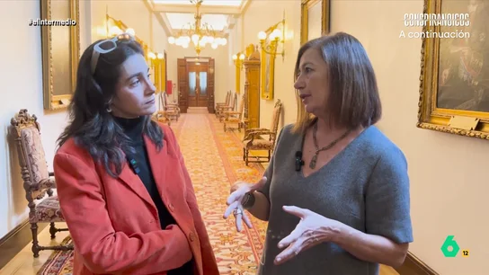 La confesión de Francina Armengol a Inés Rodríguez sobre el ambiente en el Congreso: "La tensión se palpita fuera del hemiciclo" La confesión de Francina Armengol a Inés Rodríguez sobre el ambiente en el Congreso: "La tensión se palpita fuera del hemiciclo"