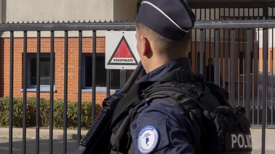 Imagen de archivo de Policía francesa Imagen de archivo de Policía francesa