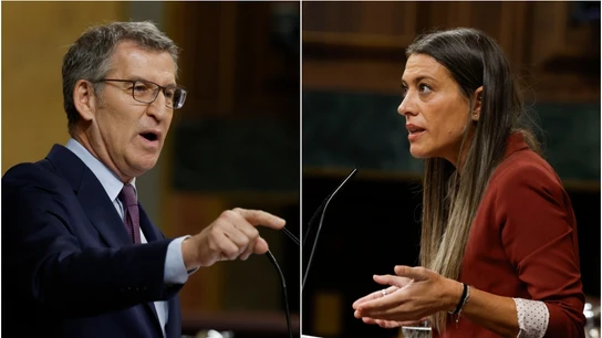 Alberto Núñez Feijóo y Miriam Nogueras, en el Congreso de los Diputados Alberto Núñez Feijóo y Miriam Nogueras, en el Congreso de los Diputados