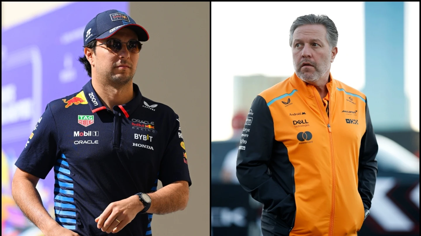 'Checo' Pérez y Zak Brown 'Checo' Pérez y Zak Brown