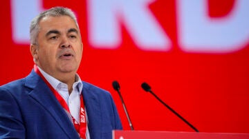 El secretario de organizaci&oacute;n del PSOE, Santos Cerd&aacute;n, durante el 40&ordm; Congreso Federal de la formaci&oacute;n. 