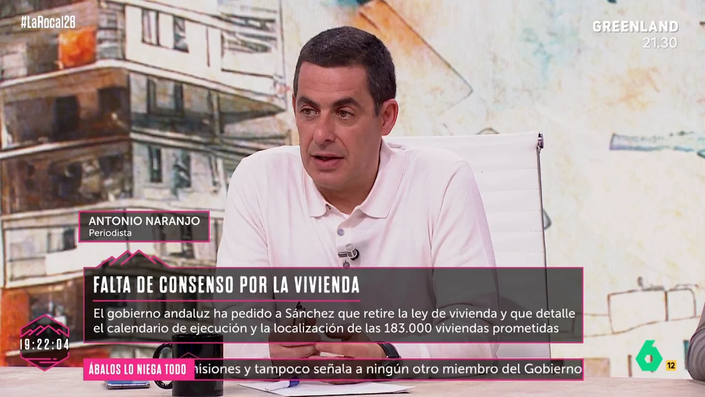 Antonio Naranjo: "No le puedes decir a un propietario con un piso vacío que se arriesgue a tener un 'okupa'" Antonio Naranjo: "No le puedes decir a un propietario con un piso vacío que se arriesgue a tener un 'okupa'"