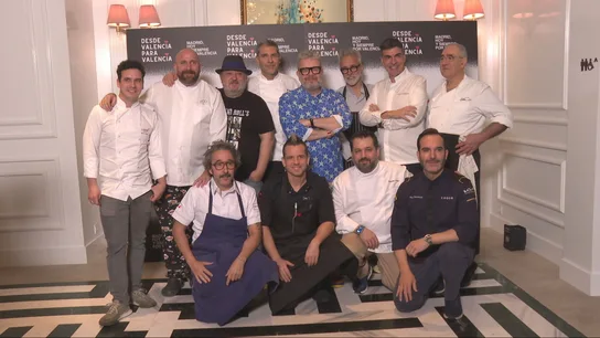 Los chefs que han participado en la cena solidaria de Madrid para Valencia Los chefs que han participado en la cena solidaria de Madrid para Valencia