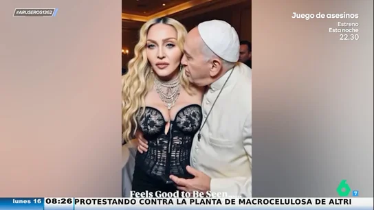 Madonna levanta polémica en redes al compartir imágenes generadas por IA de ella con el papa Francisco Madonna levanta polémica en redes al compartir imágenes generadas por IA de ella con el papa Francisco