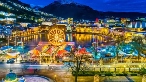 Mercado de Navidad en Bergen Mercado de Navidad en Bergen