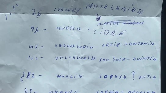 Aldama entrega al juez del Supremo una nota manuscrita de Koldo con adjudicaciones amañadas Aldama entrega al juez del Supremo una nota manuscrita de Koldo con adjudicaciones amañadas