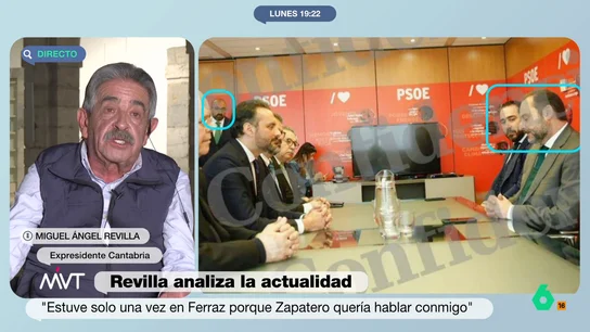 Revilla critica a Víctor de Aldama: "Es un caradura de relieve y un delincuente confeso" El político cántabro no ha dudado en opinar entorno a la imagen que se ha publicado de Víctor de Aldama en Ferraz junto a José Luis Ábalos. Revilla afirma que le da una credibilidad "del cinco por cierto".