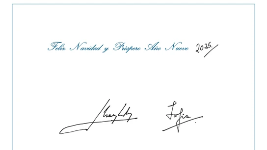 Felicitación de Navidad de los reyes eméritos para este 2024 Felicitación de Navidad de los reyes eméritos para este 2024