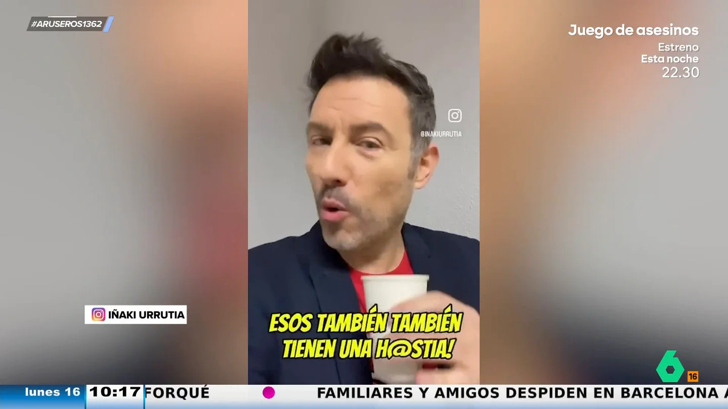 Iñaki Urrutia carga contra las camareros que no apuntan y se les olvida lo que pides: "Tienen una hostia" Iñaki Urrutia carga contra las camareros que no apuntan y se les olvida lo que pides: "Tienen una hostia"