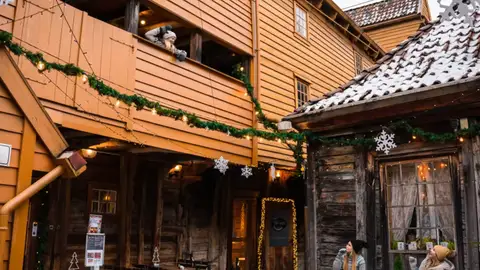 Navidad en Bryggen, Bergen Navidad en Bryggen, Bergen