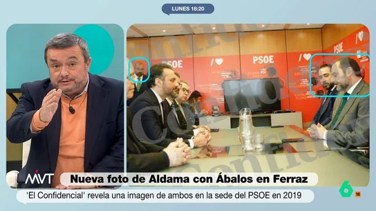Chema Crespo, tras la fotografía de Aldama en Ferraz: "Creo que es un estafador y tenía que dejarse retratar con quienes mandan" El periodista indica que esta "seguro" de que el empresario cobró comisiones pero que quizá estas no han llegado a quien Aldama dice debido a que eso todavía no lo ha demostrado.