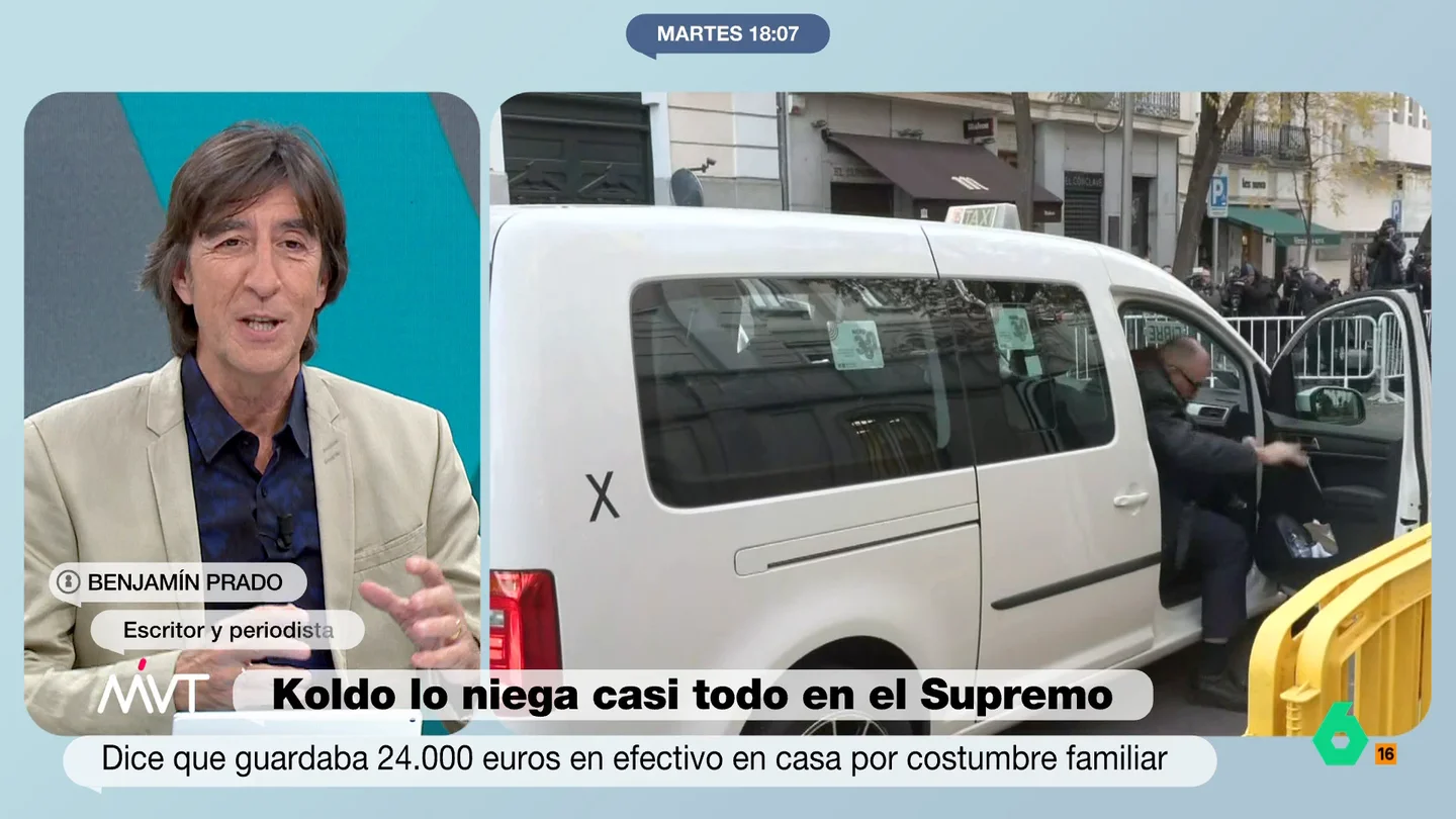 Benjamín Prado, tras la declaración de Koldo García en el Supremo: "Ha protegido a Ábalos al 1000%" El escritor afirma que el exasesor de Ábalos no ha negado al exministro durante su declaración. "Quien sí lo ha negado ha sido el Gobierno", ha añadido Benjamín.