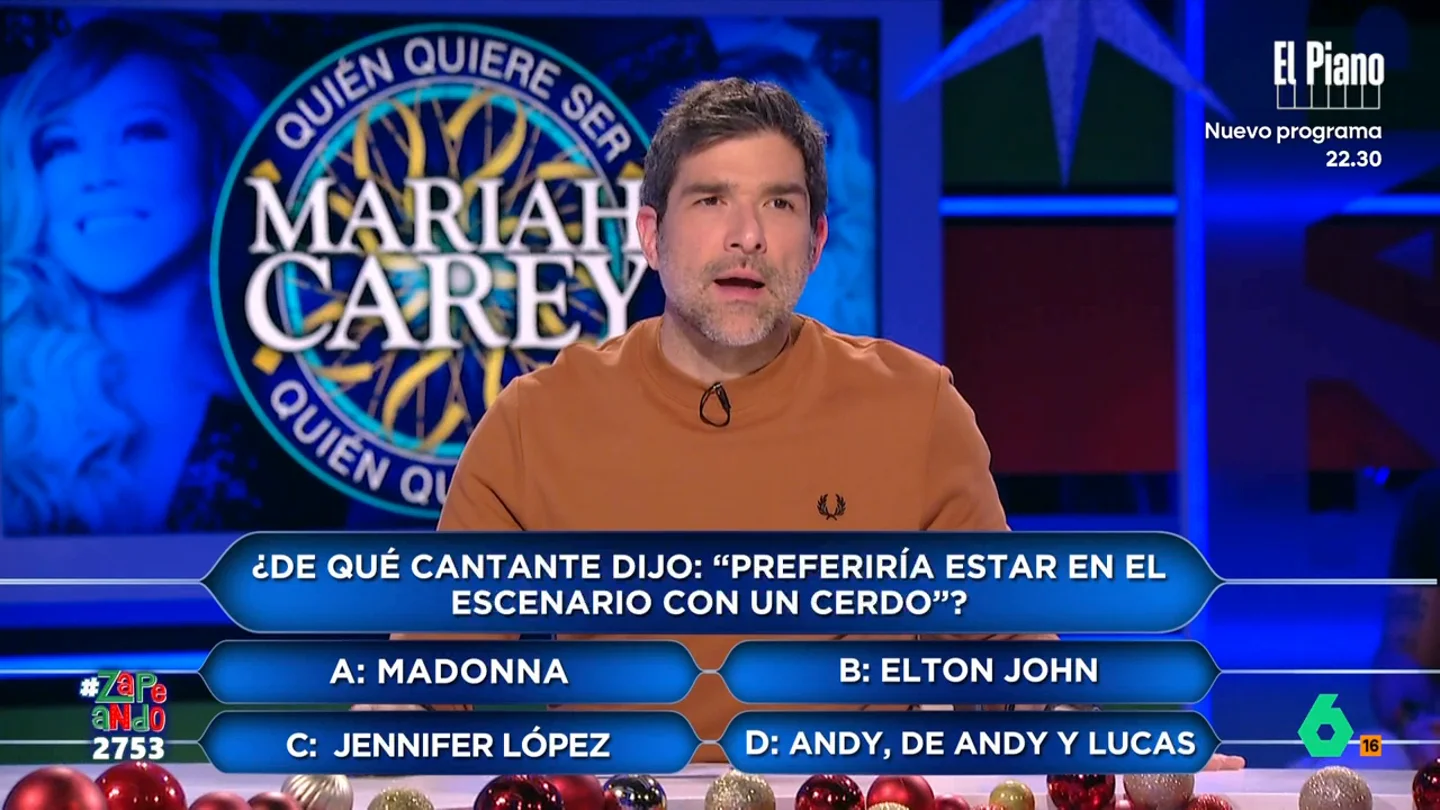 "Preferiría estar en el escenario con un cerdo": ¿A quién se refiere Mariah Carey? Descúbrelo en Zapeando "Preferiría estar en el escenario con un cerdo": ¿A quién se refiere Mariah Carey? Descúbrelo en Zapeando