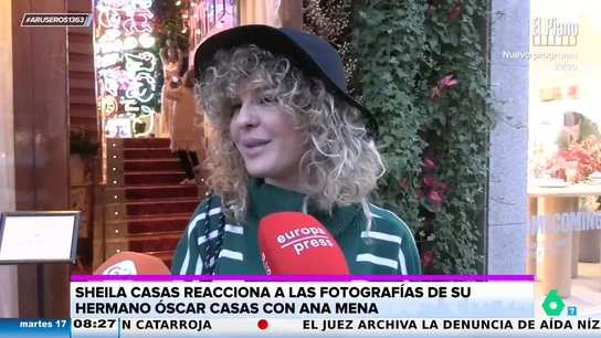 Sheila Casas, sobre las imágenes del beso de su hermano Óscar con Ana Mena: "Mientras sea feliz, todos lo estamos" Sheila Casas, sobre las imágenes del beso de su hermano Óscar con Ana Mena: "Mientras sea feliz, todos lo estamos"