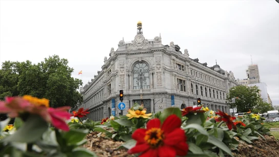 Sede del Banco de España el día que ha publicado su informe anual, a 13 de mayo de 2021, en Madrid (España). Sede del Banco de España el día que ha publicado su informe anual, a 13 de mayo de 2021, en Madrid (España).