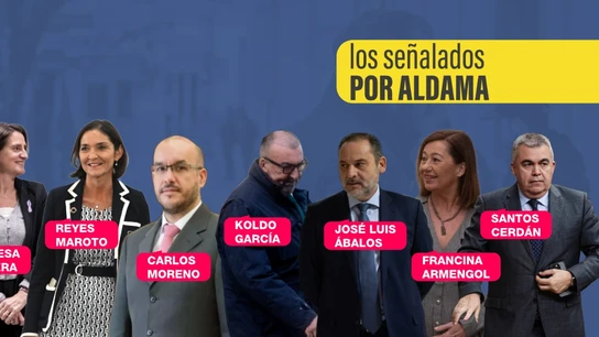 Los ocho cargos del PSOE señalados, sin aportar pruebas, por Aldama Grafismo de los acusados por Aldama