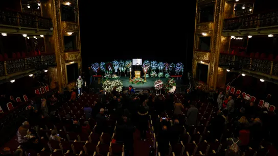 Capilla ardiente de la actriz Marisa Paredes en el Teatro Español en Madrid Capilla ardiente de la actriz Marisa Paredes en el Teatro Español en Madrid