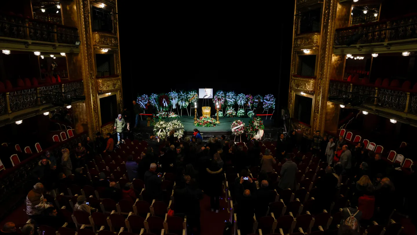 Capilla ardiente de la actriz Marisa Paredes en el Teatro Español en Madrid Capilla ardiente de la actriz Marisa Paredes en el Teatro Español en Madrid
