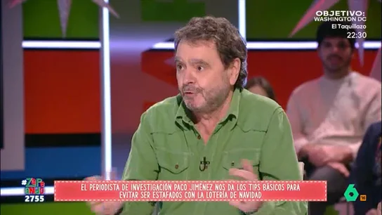 Paco Jiménez da varias claves para evitar timos al comprar Lotería de Navidad El periodista indica que los décimos siempre se deben comprar en lugares de confianza. Además, deben tener, por ejemplo, el sello de la administración en la que se ha adquirido o una impresión de seguridad dorada.
