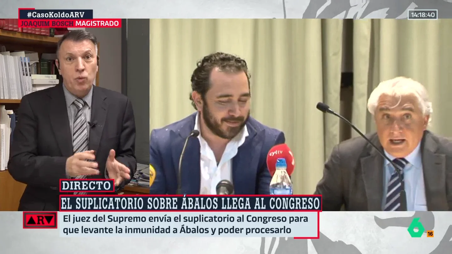 Joaquim Bosch recuerda que Aldama "no está obligado" a decir la verdad: "Me sorprende esa glorificación hacia su figura" Joaquim Bosch recuerda que Aldama "no está obligado" a decir la verdad: "Me sorprende esa glorificación hacia su figura"