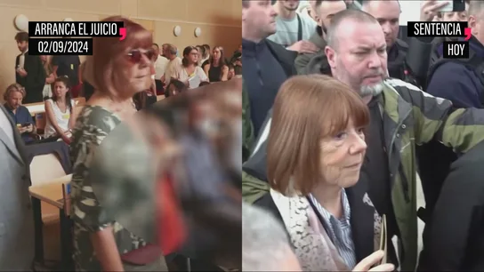 Pelicot el día que arrancó el juicio y hoy, el día de la sentencia Pelicot el día que arrancó el juicio y hoy, el día de la sentencia