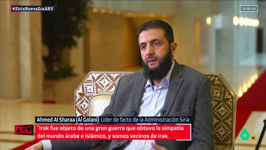 Al Golani en una entrevista en la BBC Al Golani en una entrevista en la BBC