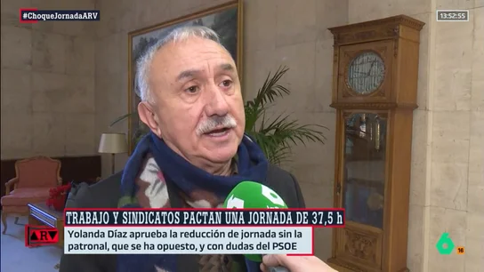 Pepe Álvarez (UGT) prevé una mejora de la economía gracias a la reducción de jornada Pepe Álvarez (UGT) prevé una mejora de la economía gracias a la reducción de jornada