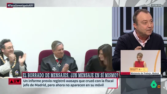 Manuel Cobo, sobre el fiscal general: "Si borras un mensaje, es porque piensas que te va a traer problemas" Manuel Cobo, sobre el fiscal general: "Si borras un mensaje, es porque piensas que te va a traer problemas"