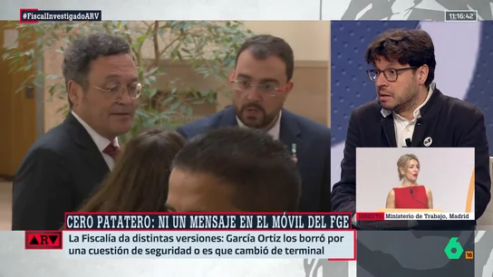 Berlín, sobre los mensajes borrados del fiscal general: "Ya es casualidad que hayan desaparecido esos días" Berlín, sobre los mensajes borrados del fiscal general: "Ya es casualidad que hayan desaparecido esos días"